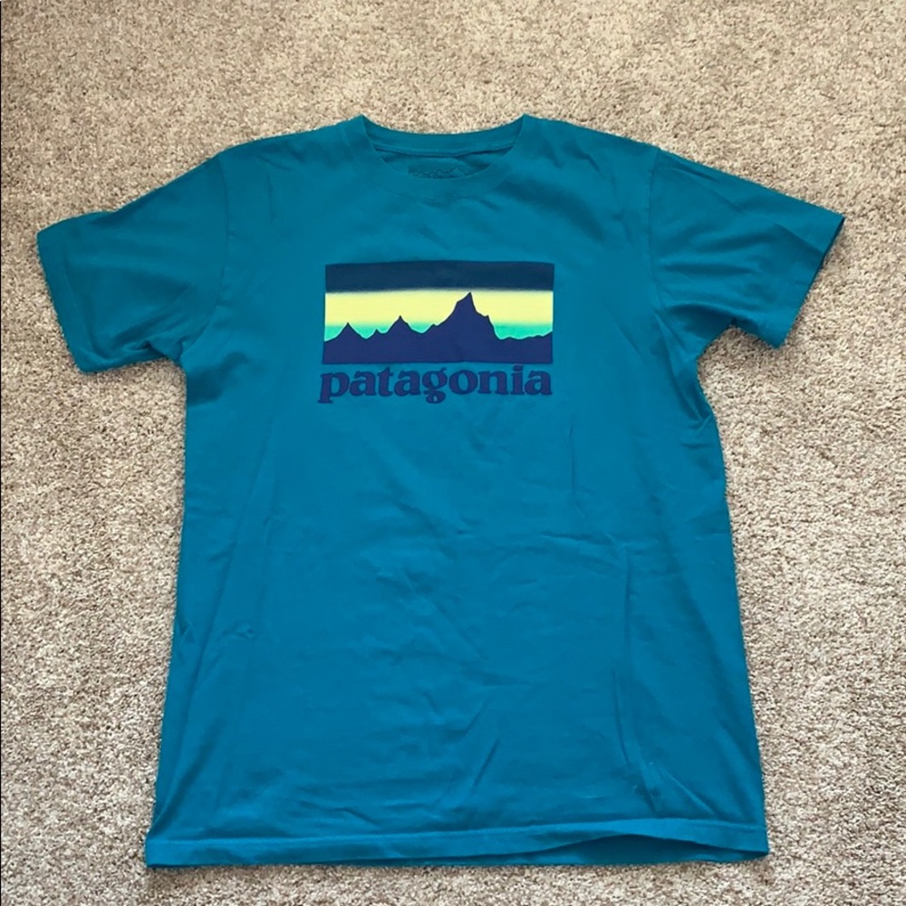 Teal Patagonia T-Shirt Men’s Size Medium
